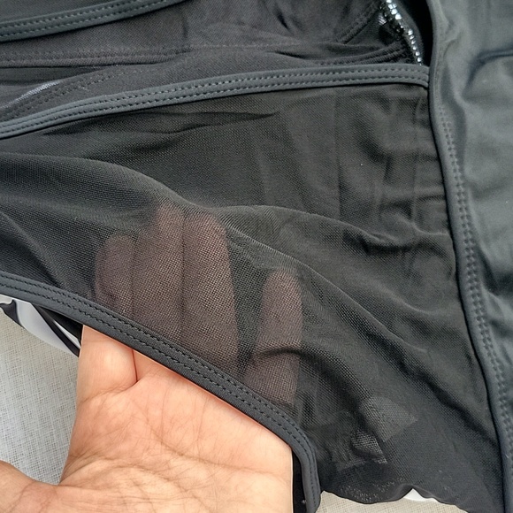 Women's Plus Size Swimsuit One Piece Tummy Control High Neck Swimsuit - Picture 13 of 15